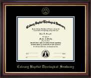 Calvary Baptist Theological Seminary Gold Embossed Diploma Frame in Regency Gold