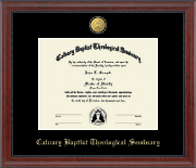 Calvary Baptist Theological Seminary diploma frame - 23K Medallion Diploma Frame in Signature