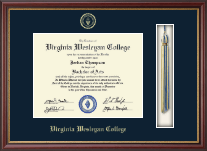 Virginia Wesleyan College Tassel Diploma Frame in Newport