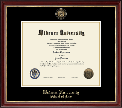 Widener University School of Law diploma frame - Masterpiece Medallion Diploma Frame in Kensington Gold