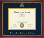University of California Berkeley diploma frame - Masterpiece Medallion Diploma Frame in Kensington Gold