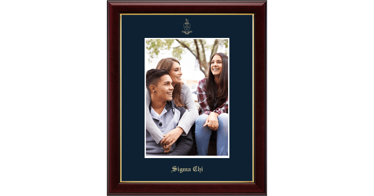 Embossed Photo Frame in Galleria Sigma Chi Fraternity - Item #122382