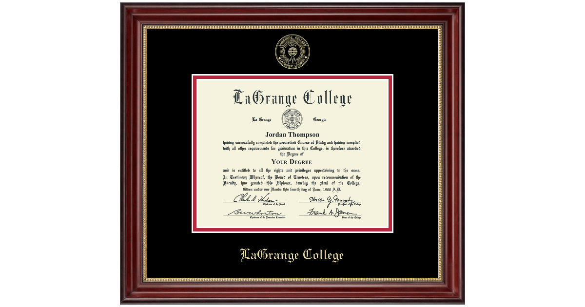 PreSpring 2023 Gold Embossed Diploma Frame in Kensington Gold