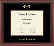 Culver Academies diploma frame - Gold Embossed Diploma Frame in Signature