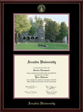 Arcadia University diploma frame - Campus Scene Diploma Frame in Galleria