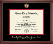 Texas Tech University Health Sciences Center Masterpiece Medallion Diploma Frame in Kensington Gold
