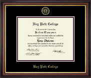 Bay Path College Gold Embossed Diploma Frame in Regency Gold