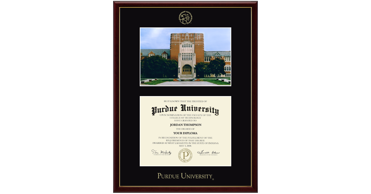 Masters/PhD Campus Scene Diploma Frame Memorial Union in Galleria