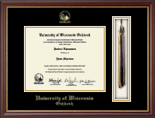 University of Wisconsin Oshkosh Tassel Edition Diploma Frame in Newport
