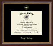 Temple College Gold Embossed Diploma Frame in Hampshire
