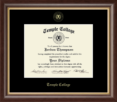 Temple College diploma frame - Gold Embossed Diploma Frame in Hampshire