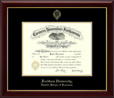 Fordham University diploma frame - Gold Embossed Diploma Frame in Gallery