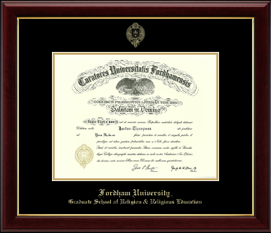 Fordham University diploma frame - Gold Embossed Diploma Frame in Gallery