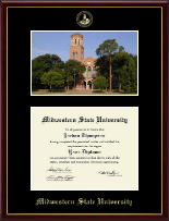 Midwestern State University diploma frame - Campus Scene Diploma Frame in Galleria