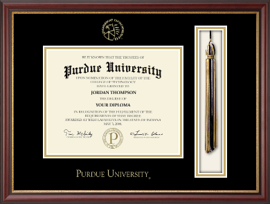 Purdue University diploma frame - Tassel & Cord Diploma Frame in Newport