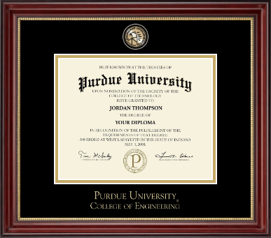 Purdue University diploma frame - Masterpiece Medallion Diploma Frame in Kensington Gold