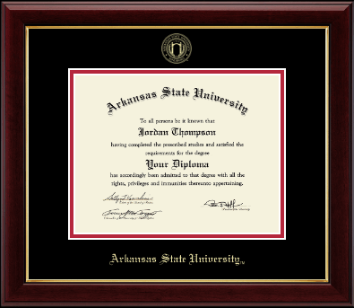Arkansas State University at Jonesboro diploma frame - Gold Embossed Diploma Frame in Gallery