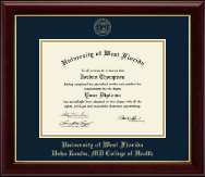 University of West Florida diploma frame - Gold Embossed Diploma Frame in Gallery