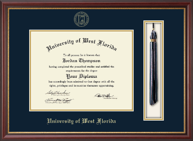 University of West Florida diploma frame - Tassel & Cord Diploma Frame in Newport
