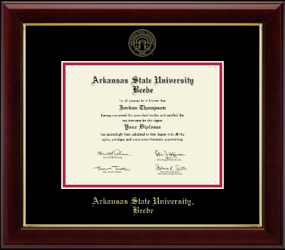 Arkansas State University Beebe diploma frame - Gold Embossed Diploma Frame in Gallery