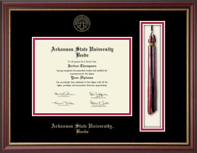 Arkansas State University Beebe diploma frame - Tassel & Cord Diploma Frame in Newport