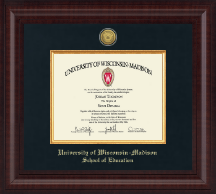 University of Wisconsin Madison diploma frame - Presidential Gold Engraved Diploma Frame in Premier