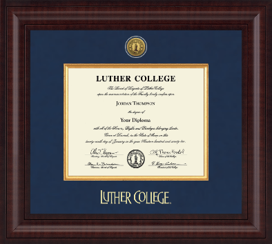 Luther College diploma frame - Presidential Gold Engraved Diploma Frame in Premier