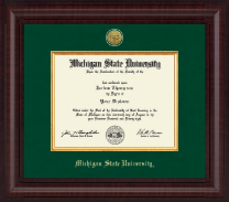 Michigan State University diploma frame - Presidential Gold Engraved Diploma Frame in Premier