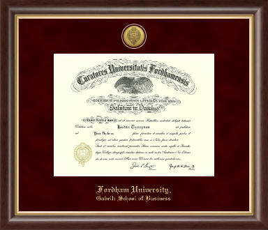 Fordham University diploma frame - Gold Engraved Medallion Diploma Frame in Hampshire