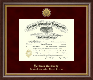 Fordham University diploma frame - Gold Engraved Medallion Diploma Frame in Hampshire