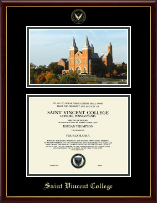 Saint Vincent College diploma frame - Campus Scene Edition Diploma Frame in Galleria