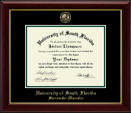 University of South Florida diploma frame - Gold Embossed Diploma Frame in Gallery
