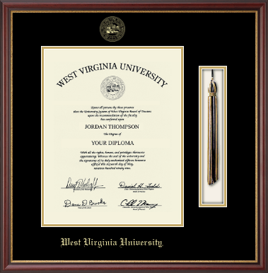 West Virginia University diploma frame - Tassel & Cord Diploma Frame in Newport