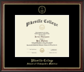 Pikeville College Gold Embossed Diploma Frame in Studio Gold