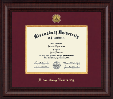 Bloomsburg University diploma frame - Presidential Gold Engraved Diploma Frame in Premier