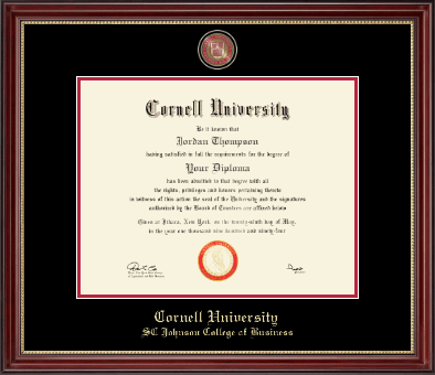 Cornell University diploma frame - Masterpiece Medallion Diploma Frame in Kensington Gold