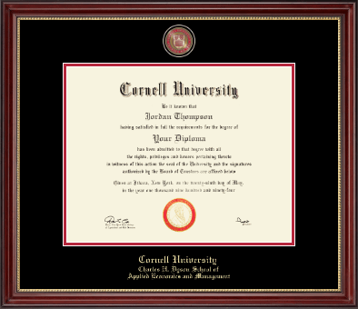 Cornell University diploma frame - Masterpiece Medallion Diploma Frame in Kensington Gold