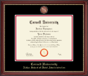 Cornell University diploma frame - Masterpiece Medallion Diploma Frame in Kensington Gold