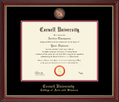 Cornell University diploma frame - Masterpiece Medallion Diploma Frame in Kensington Gold