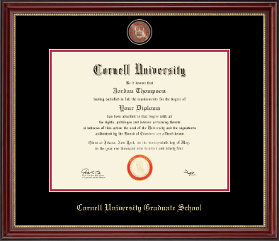 Cornell University diploma frame - Masterpiece Medallion Diploma Frame in Kensington Gold