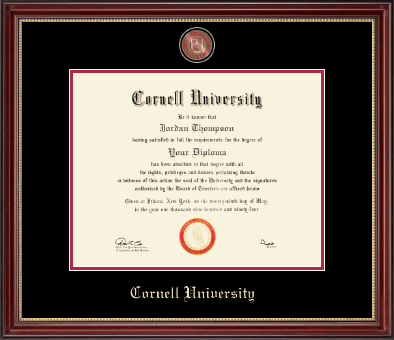 Cornell University diploma frame - Masterpiece Medallion Diploma Frame in Kensington Gold
