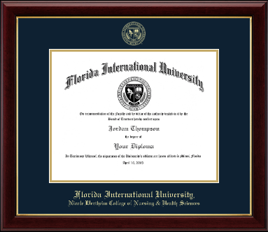 Florida International University diploma frame - Gold Embossed Diploma Frame in Gallery