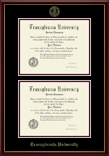 Transylvania University Double Diploma Frame in Galleria