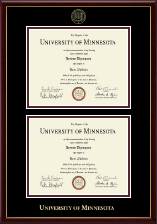 University of Minnesota diploma frame - Double Diploma Frame in Galleria