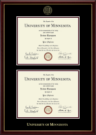 Double Diploma Frame