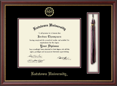 Kutztown University diploma frame - Tassel & Cord Diploma Frame in Newport