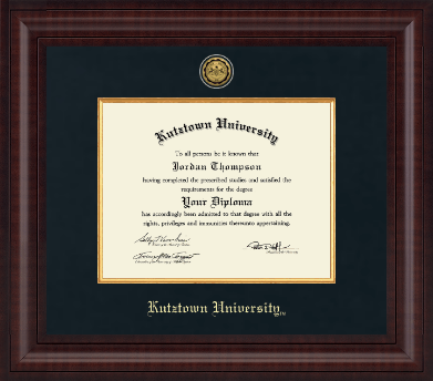 Kutztown University diploma frame - Presidential Gold Engraved Diploma Frame in Premier