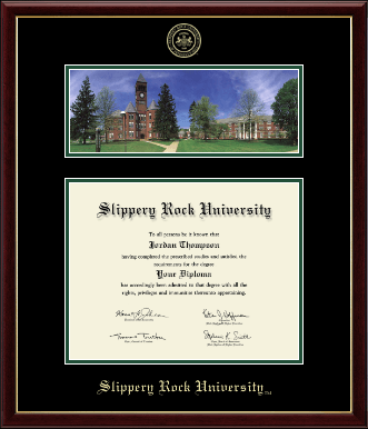 Slippery Rock University diploma frame - Campus Scene Diploma Frame in Galleria