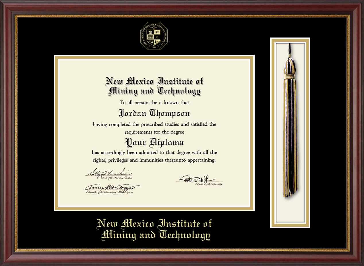 New Mexico Institute of Mining & Technology Tassel Diploma Frame in