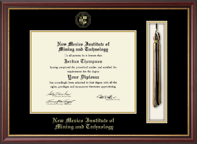 New Mexico Institute of Mining & Technology diploma frame - Tassel & Cord Diploma Frame in Newport
